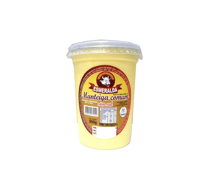 Manteiga Comum Esmeralda com Sal 500g