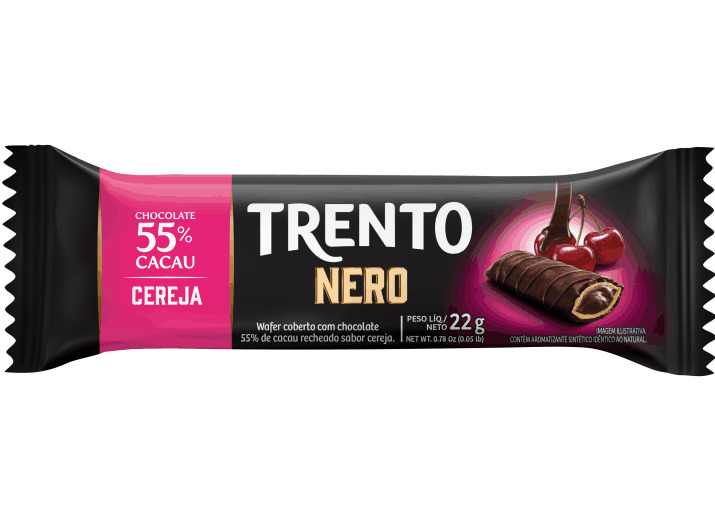 Trento Nero Cereja 55% Cacau 22 G 