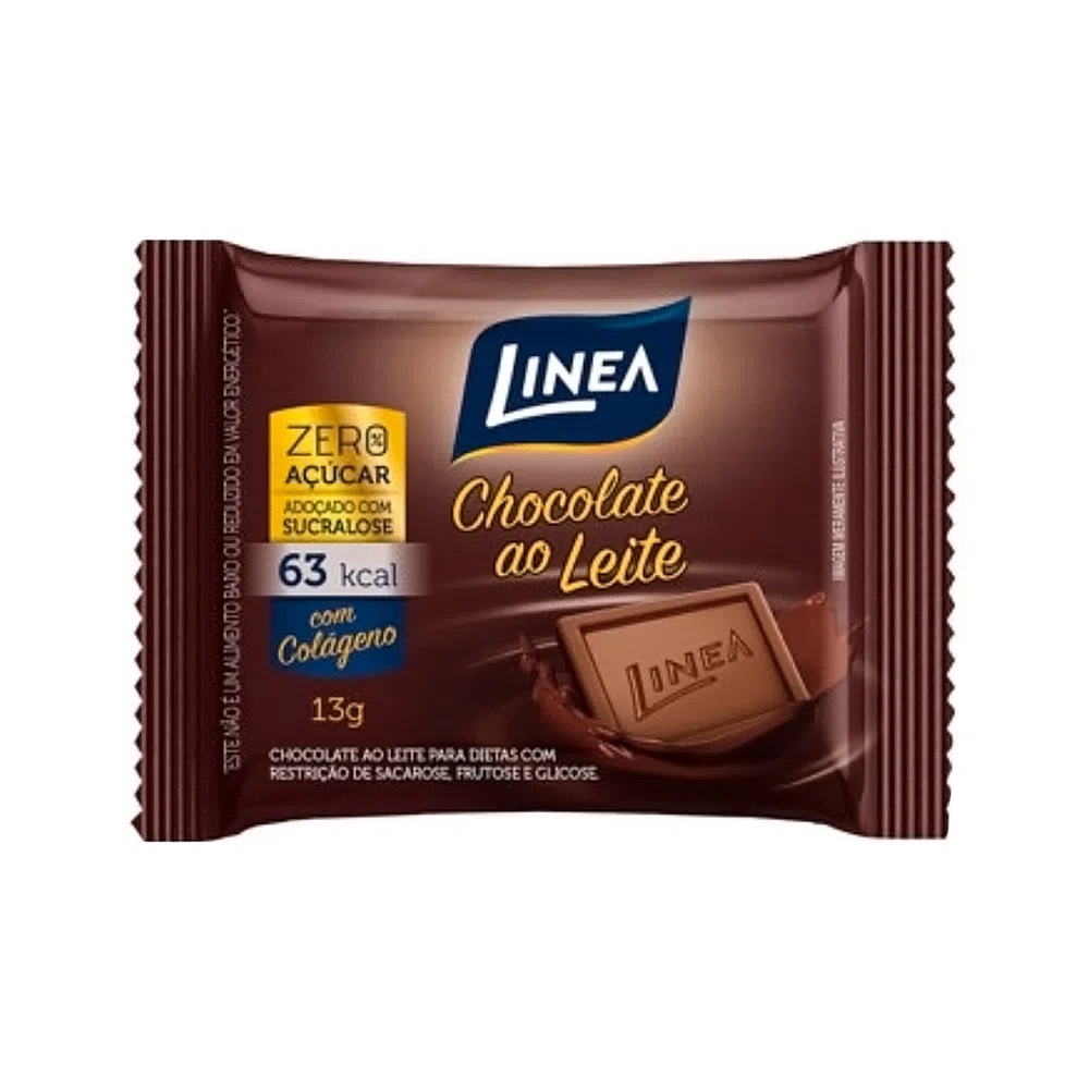 Linea Chocolate Ao Leite Zero Açúcar 13 G 