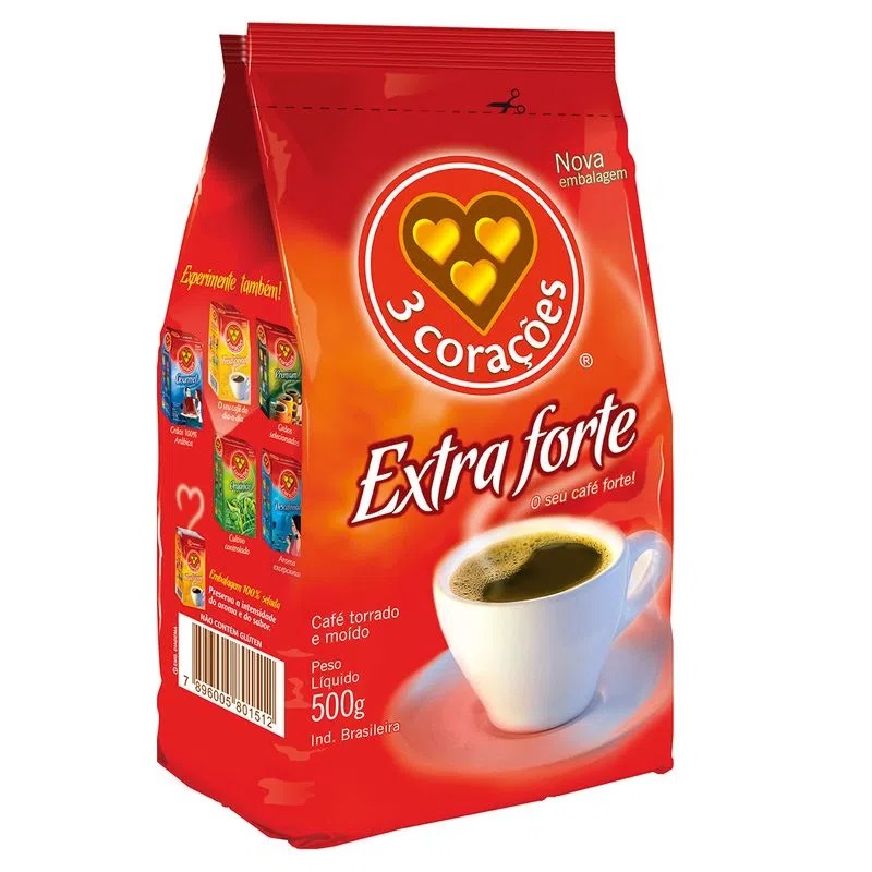 Café Extraforte 3 Corações 500 g