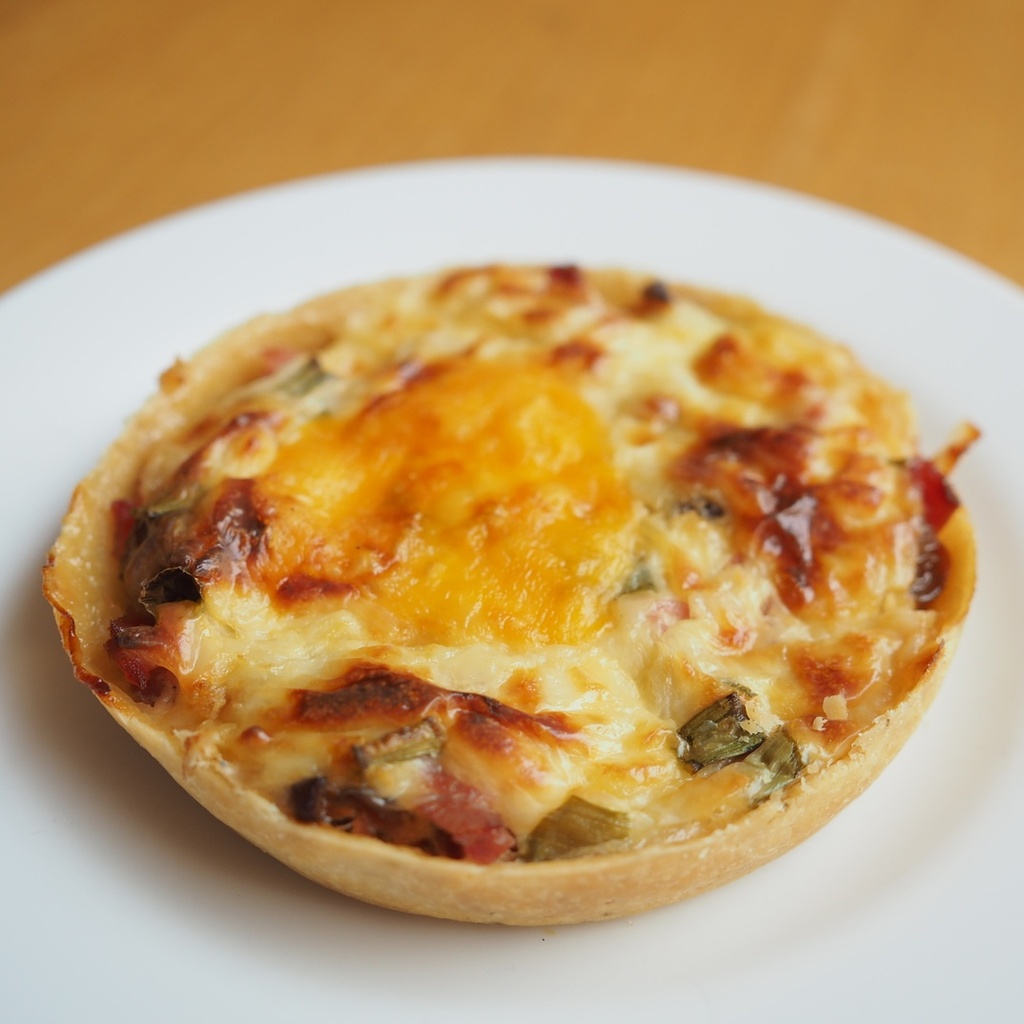 Quiche de Pressunto, Bacon e Passas