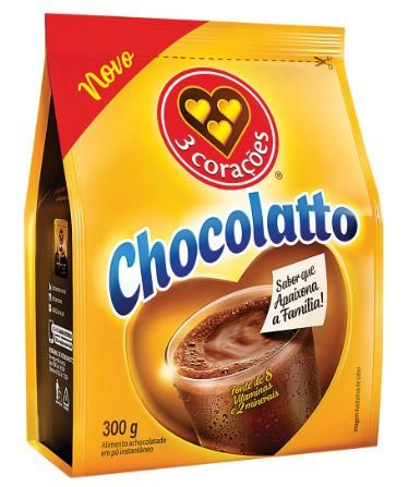 Acholatado Em Pó Chocolatto 3 Corações 300 g