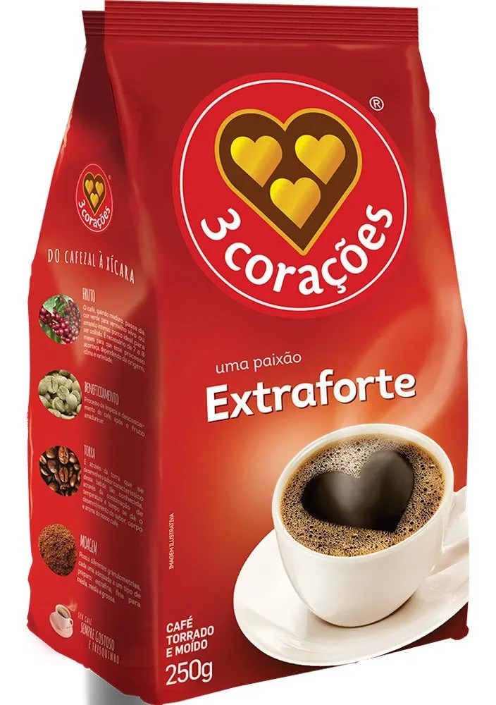 Café Extra Forte 3 Corações 250 g