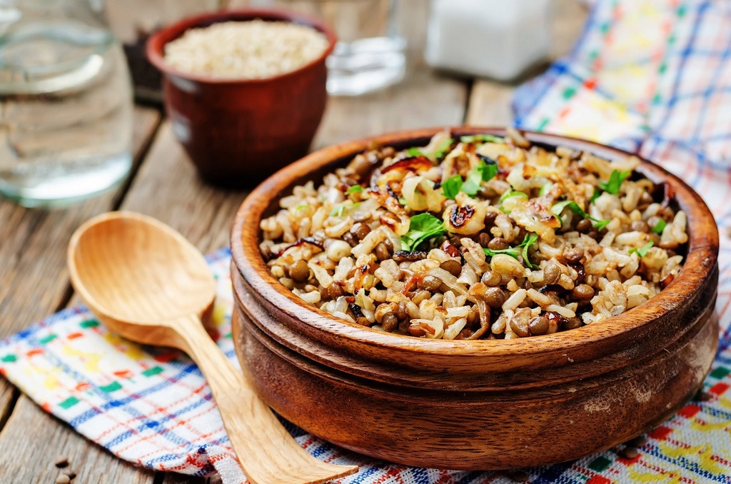 Arroz com Lentilhas