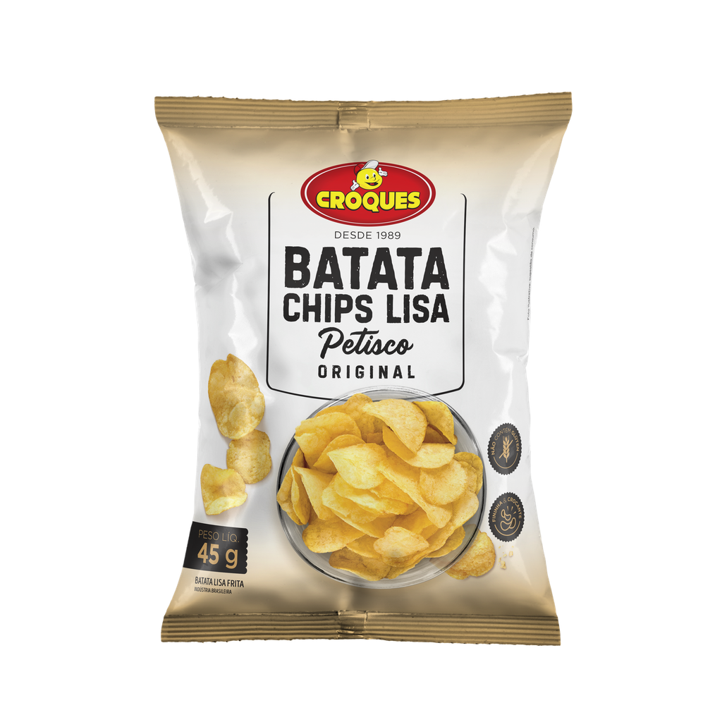 Batata Chips Lisa Croques Petisco Original 45 g