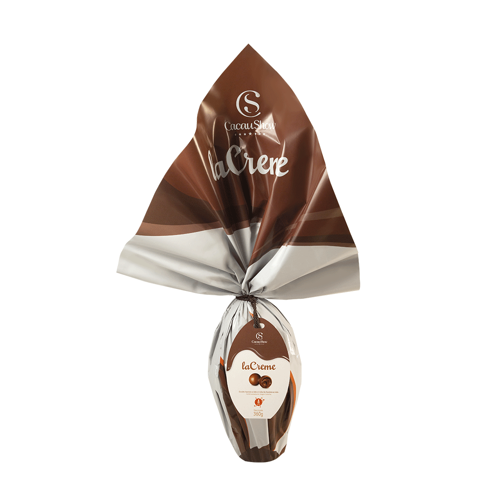 Ovo de Páscoa LaCreme ao Leite Cacau Show 360 g