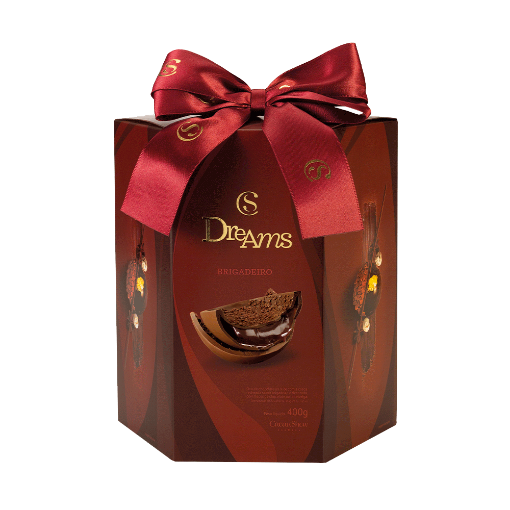Ovo de Páscoa Dreams Brigadeiro Cacau Show 400 g