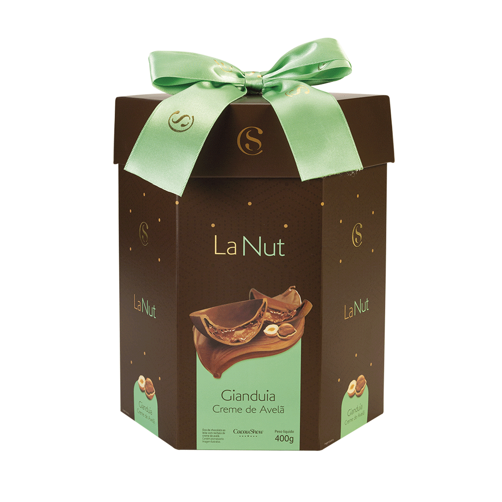 Ovo de Páscoa LaNut Creme de Avelã Cacau Show 400 g