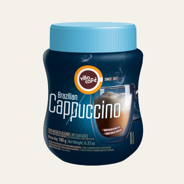 Cappuccino Villa Café Zero Açúcar 180g