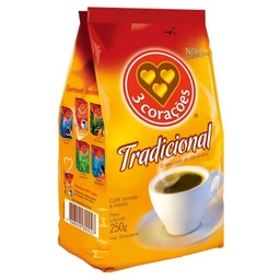[5502] Café Tradicional 3 Corações 250 g